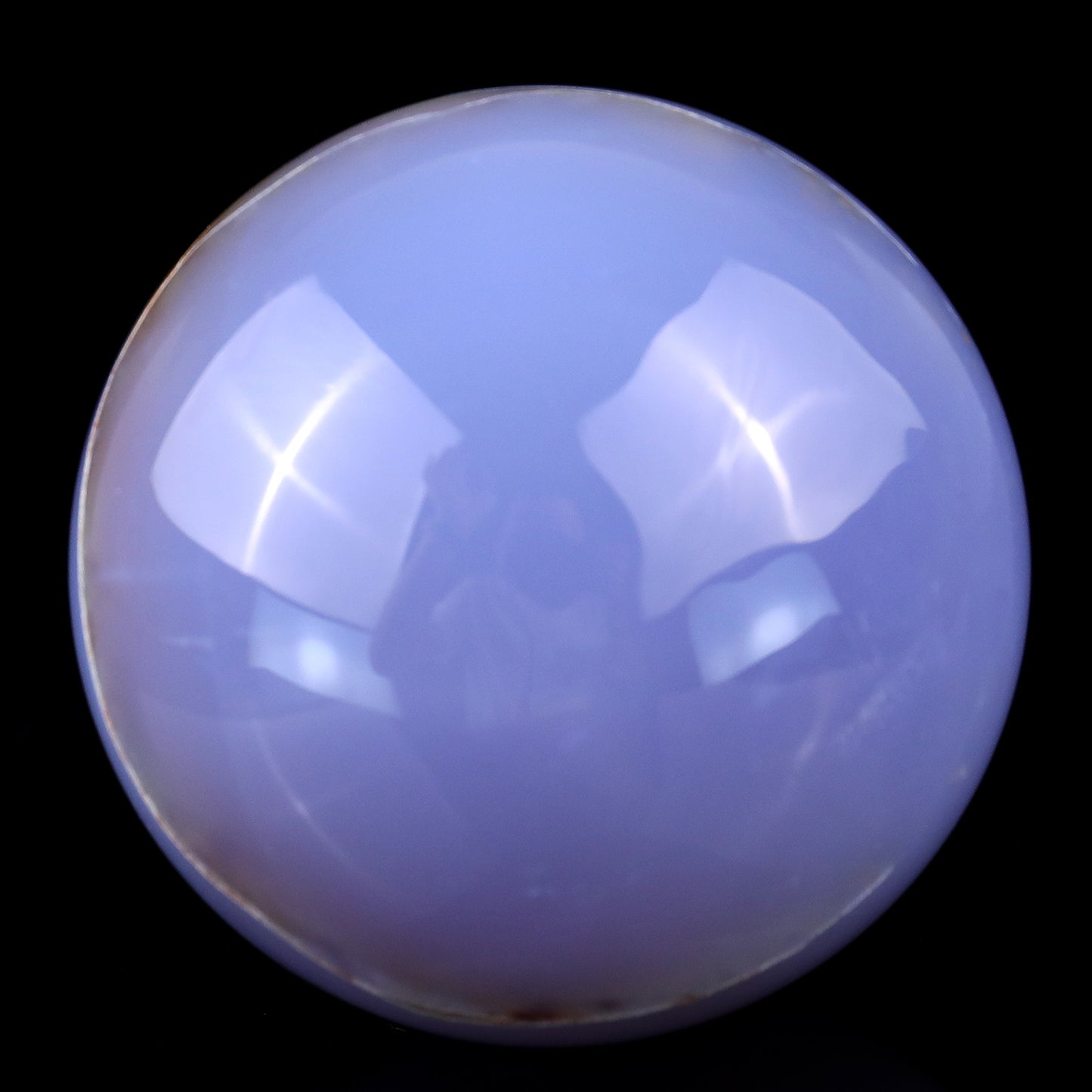 80mm Blue Chalcedony Hand Carved Crystal Sphere Crystallumi