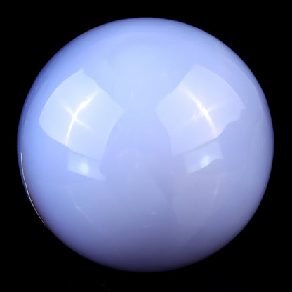 80mm Blue Chalcedony Hand Carved Crystal Sphere Crystallumi