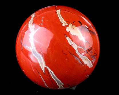 80mm Red Jasper Hand Carved Crystal Mushroom Sculpture Crystallumi