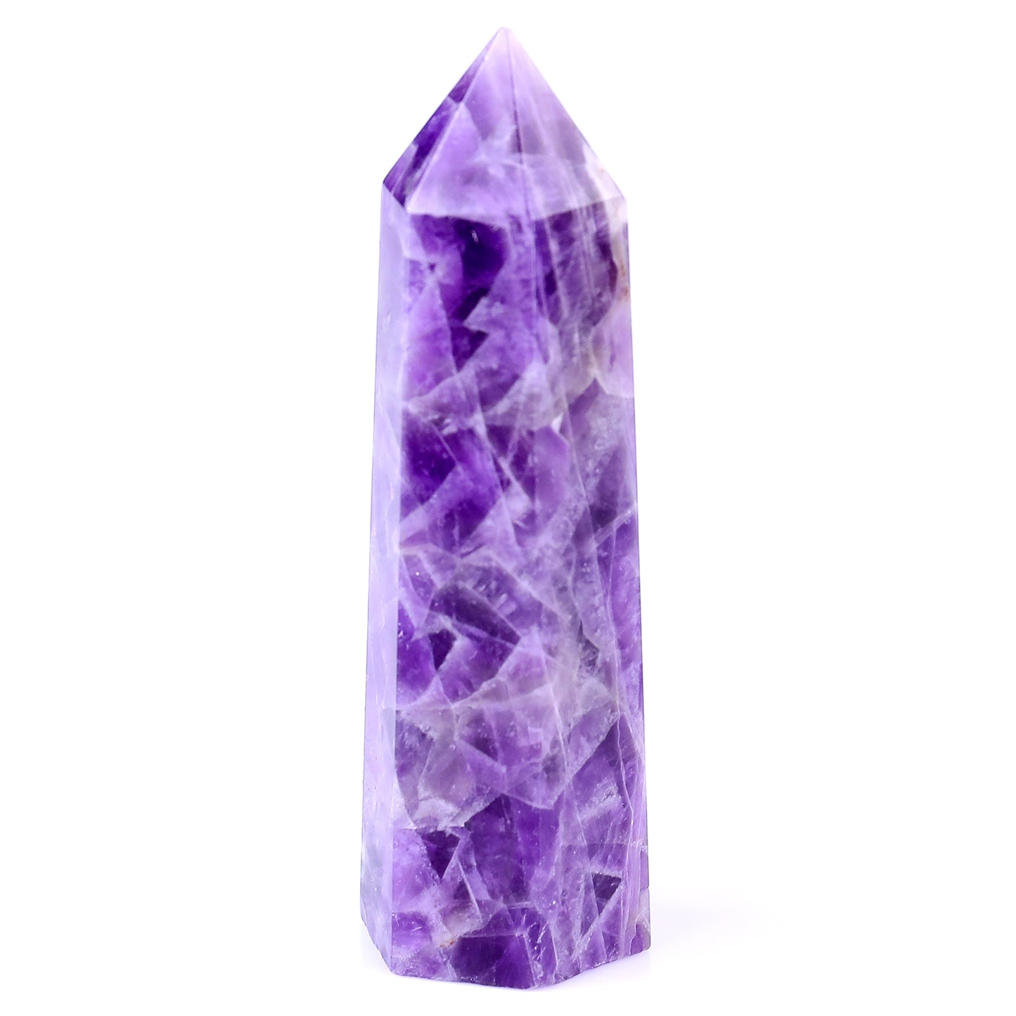 82mm Dream Amethyst Hand Carved Crystal Point Crystallumi