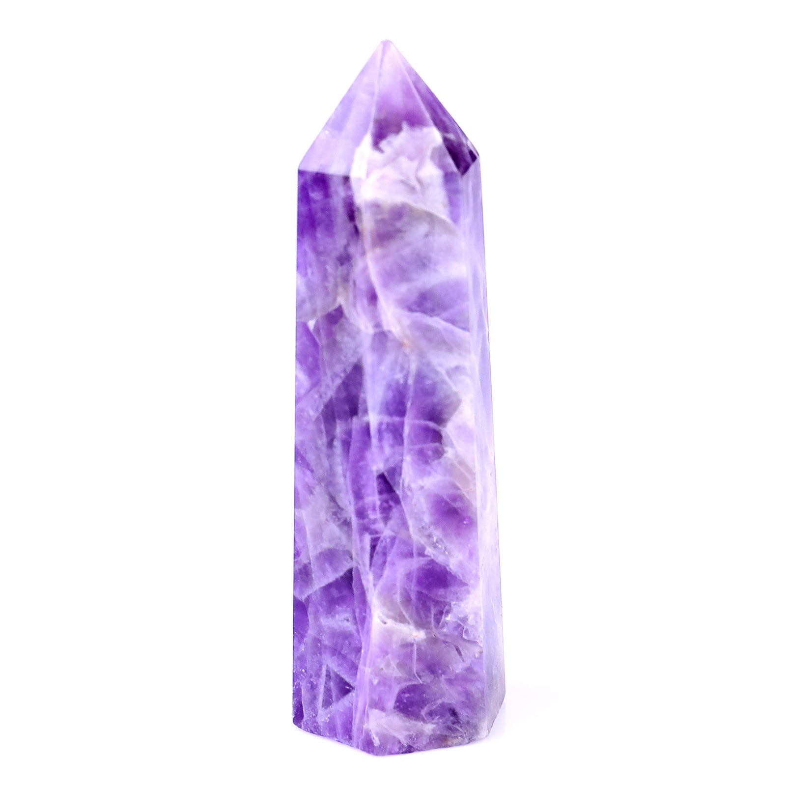 82mm Dream Amethyst Hand Carved Crystal Point Crystallumi