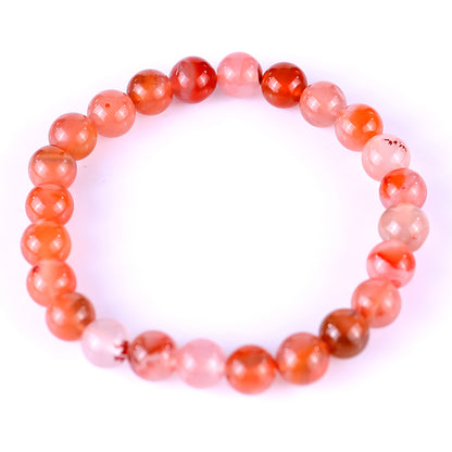 8mm Agate Hand Carved Crystal Bracelet Crystallumi