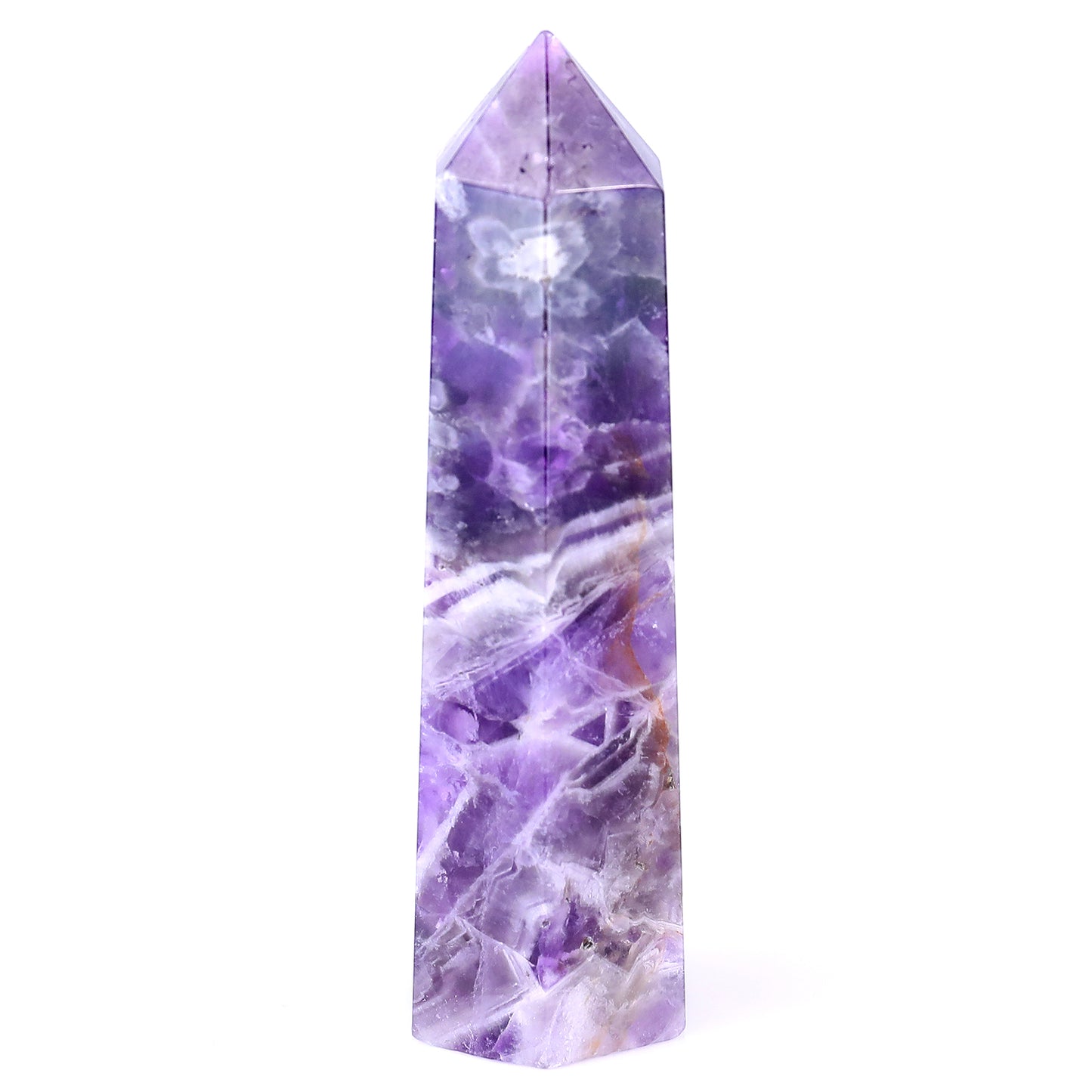 91mm Dream Amethyst Hand Carved Crystal Point Crystallumi