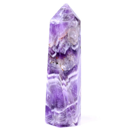 93mm Dream Amethyst Hand Carved Crystal Point Crystallumi