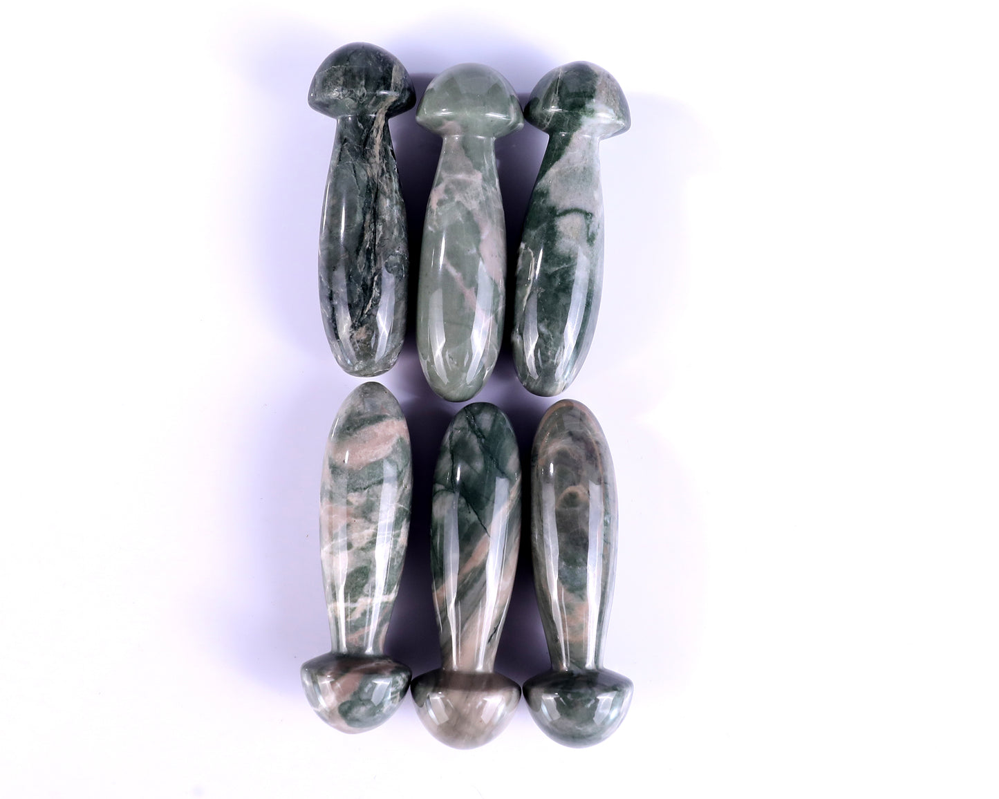 Natural Jiulong Jade Hand Carved Crystal Massage Tool Crystallumi