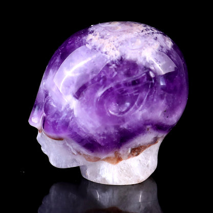 Nice 1.5" Dream Amethyst Hand Carved Crystal Elf Alien Sculpture Crystallumi